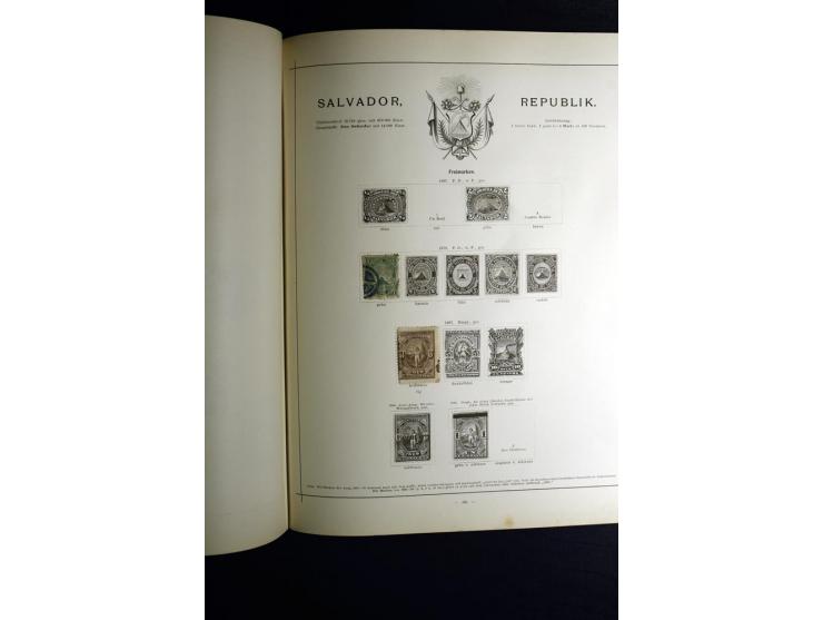 1840/90, ungebrauchte und gestempelte reichhaltige Sammlung mit vielen guten Werten und Sätzen, besonders bei Europa, aber au