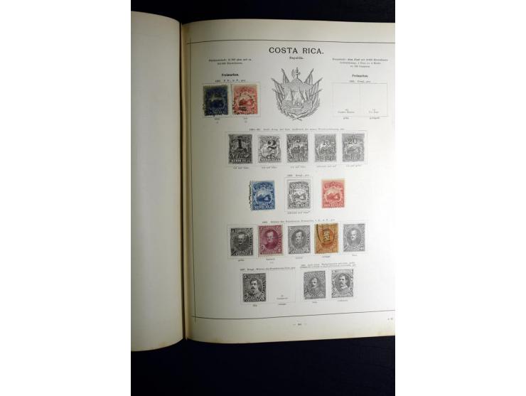 1840/90, ungebrauchte und gestempelte reichhaltige Sammlung mit vielen guten Werten und Sätzen, besonders bei Europa, aber au