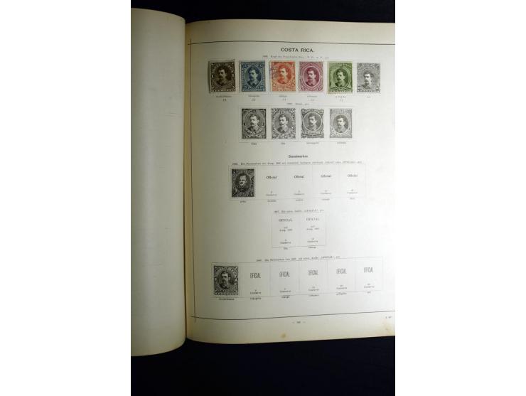 1840/90, ungebrauchte und gestempelte reichhaltige Sammlung mit vielen guten Werten und Sätzen, besonders bei Europa, aber au