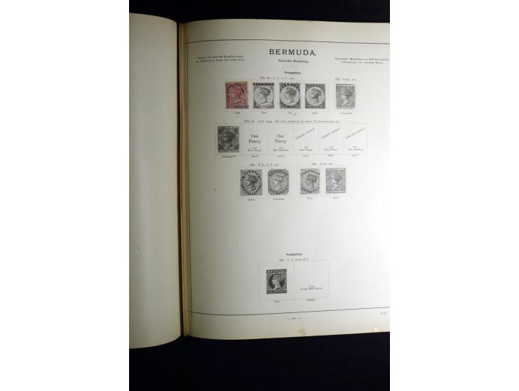 1840/90, ungebrauchte und gestempelte reichhaltige Sammlung mit vielen guten Werten und Sätzen, besonders bei Europa, aber au