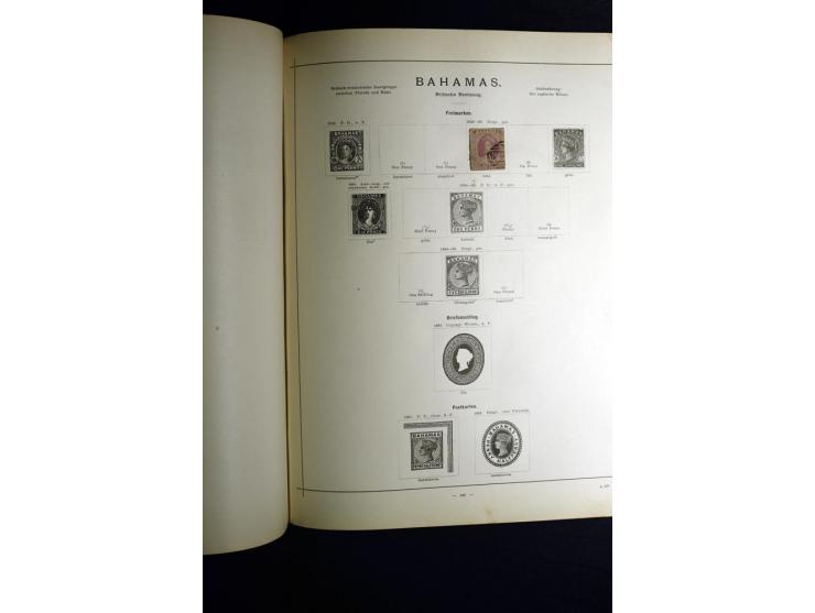 1840/90, ungebrauchte und gestempelte reichhaltige Sammlung mit vielen guten Werten und Sätzen, besonders bei Europa, aber au