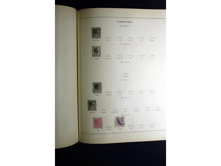 1840/90, ungebrauchte und gestempelte reichhaltige Sammlung mit vielen guten Werten und Sätzen, besonders bei Europa, aber au
