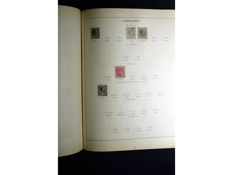 1840/90, ungebrauchte und gestempelte reichhaltige Sammlung mit vielen guten Werten und Sätzen, besonders bei Europa, aber au