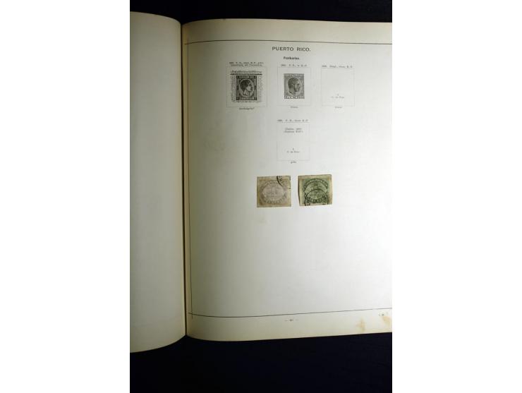 1840/90, ungebrauchte und gestempelte reichhaltige Sammlung mit vielen guten Werten und Sätzen, besonders bei Europa, aber au