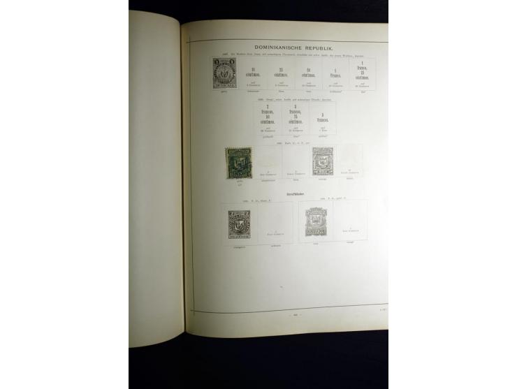 1840/90, ungebrauchte und gestempelte reichhaltige Sammlung mit vielen guten Werten und Sätzen, besonders bei Europa, aber au