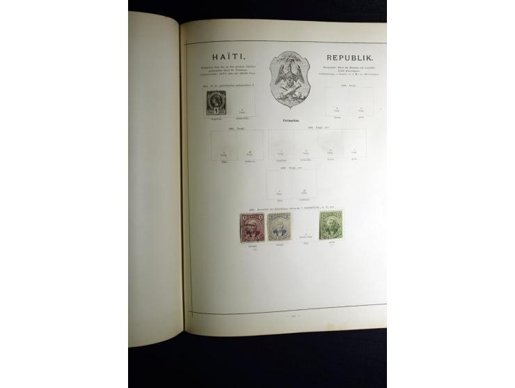1840/90, ungebrauchte und gestempelte reichhaltige Sammlung mit vielen guten Werten und Sätzen, besonders bei Europa, aber au