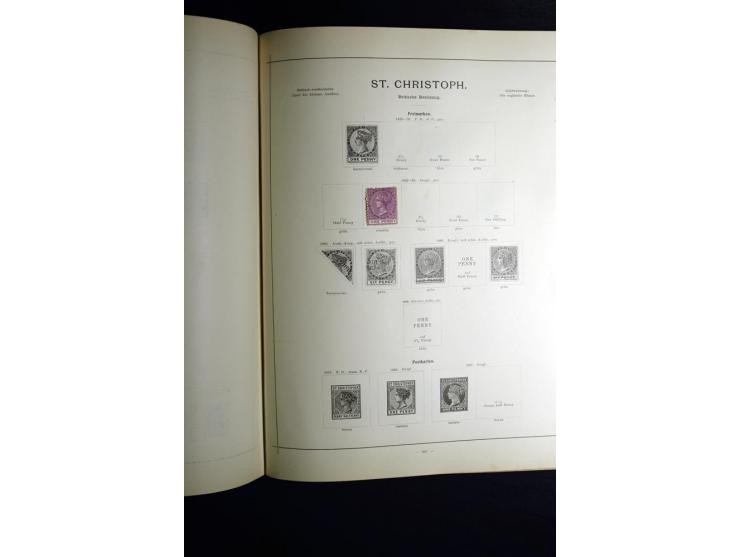 1840/90, ungebrauchte und gestempelte reichhaltige Sammlung mit vielen guten Werten und Sätzen, besonders bei Europa, aber au