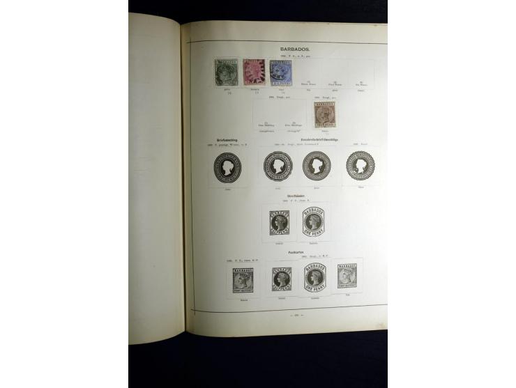 1840/90, ungebrauchte und gestempelte reichhaltige Sammlung mit vielen guten Werten und Sätzen, besonders bei Europa, aber au