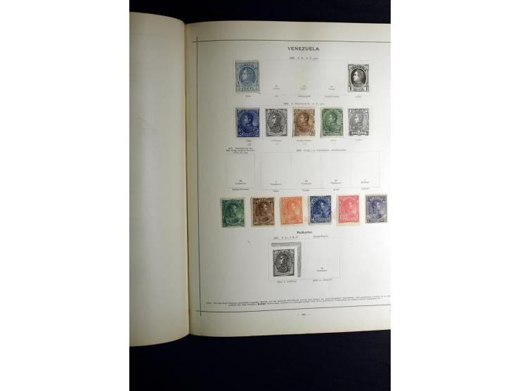 1840/90, ungebrauchte und gestempelte reichhaltige Sammlung mit vielen guten Werten und Sätzen, besonders bei Europa, aber au
