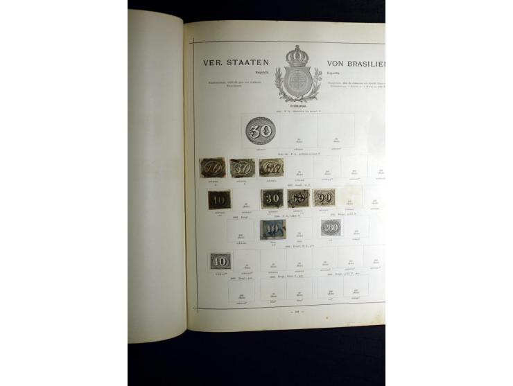 1840/90, ungebrauchte und gestempelte reichhaltige Sammlung mit vielen guten Werten und Sätzen, besonders bei Europa, aber au