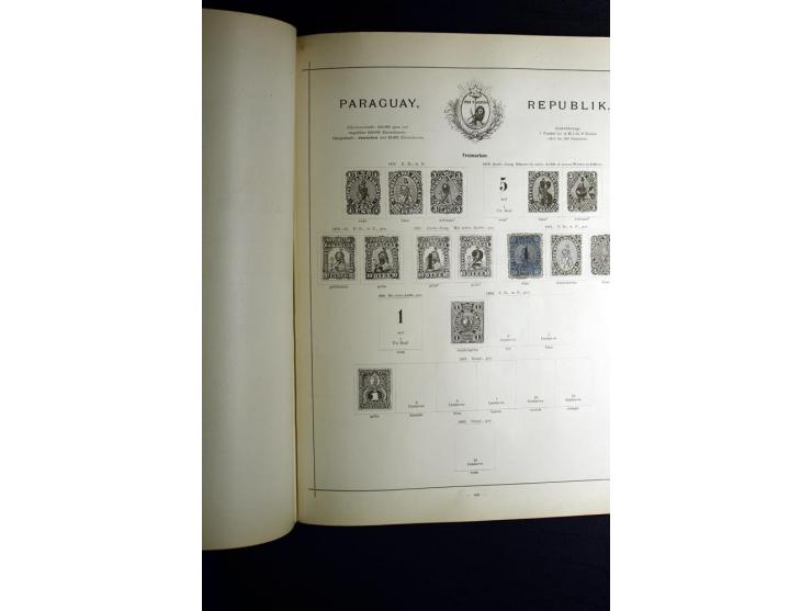 1840/90, ungebrauchte und gestempelte reichhaltige Sammlung mit vielen guten Werten und Sätzen, besonders bei Europa, aber au