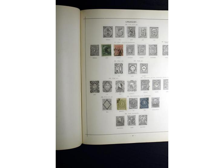 1840/90, ungebrauchte und gestempelte reichhaltige Sammlung mit vielen guten Werten und Sätzen, besonders bei Europa, aber au