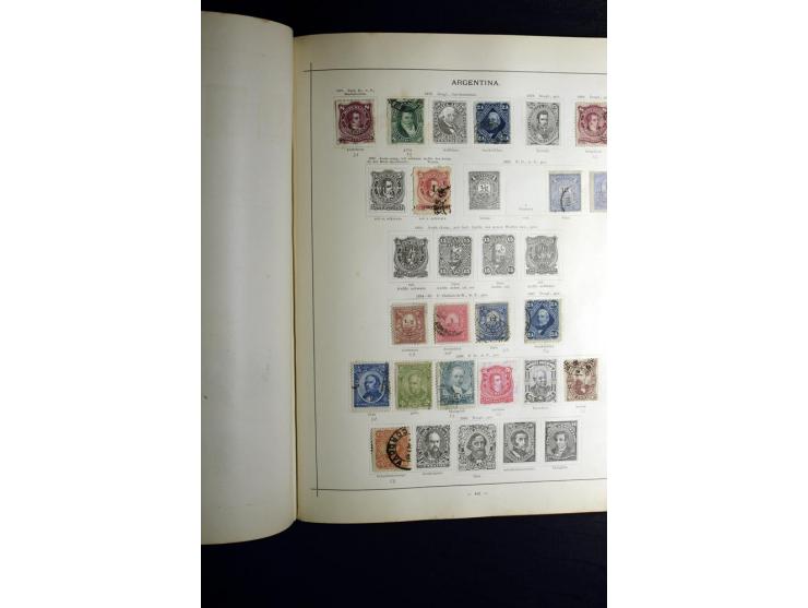 1840/90, ungebrauchte und gestempelte reichhaltige Sammlung mit vielen guten Werten und Sätzen, besonders bei Europa, aber au