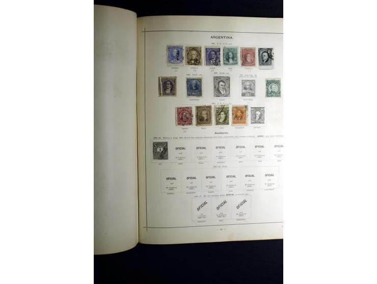 1840/90, ungebrauchte und gestempelte reichhaltige Sammlung mit vielen guten Werten und Sätzen, besonders bei Europa, aber au
