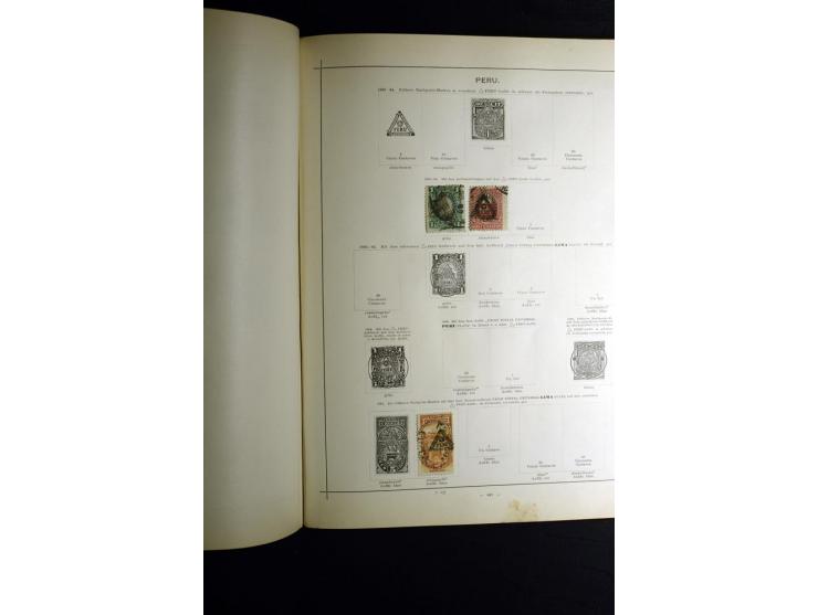 1840/90, ungebrauchte und gestempelte reichhaltige Sammlung mit vielen guten Werten und Sätzen, besonders bei Europa, aber au