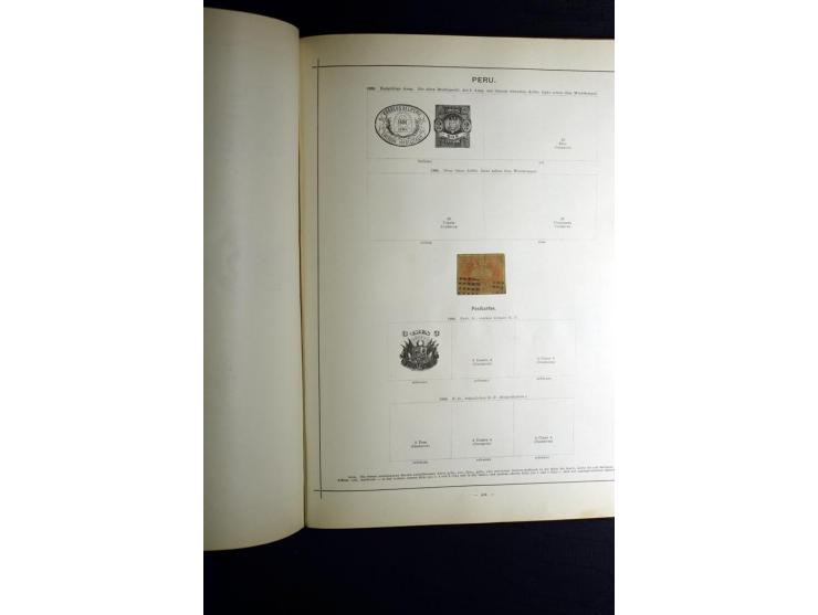 1840/90, ungebrauchte und gestempelte reichhaltige Sammlung mit vielen guten Werten und Sätzen, besonders bei Europa, aber au