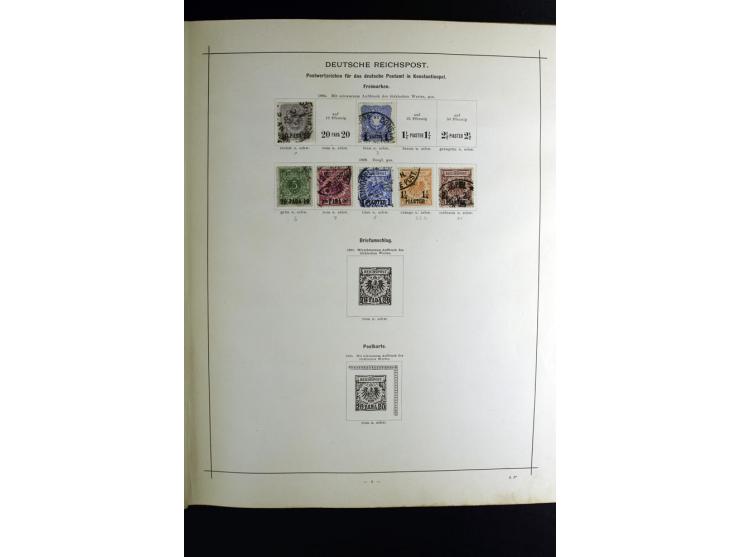 1840/90, ungebrauchte und gestempelte reichhaltige Sammlung mit vielen guten Werten und Sätzen, besonders bei Europa, aber au