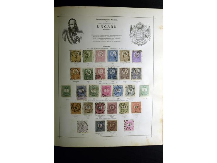 1840/90, ungebrauchte und gestempelte reichhaltige Sammlung mit vielen guten Werten und Sätzen, besonders bei Europa, aber au