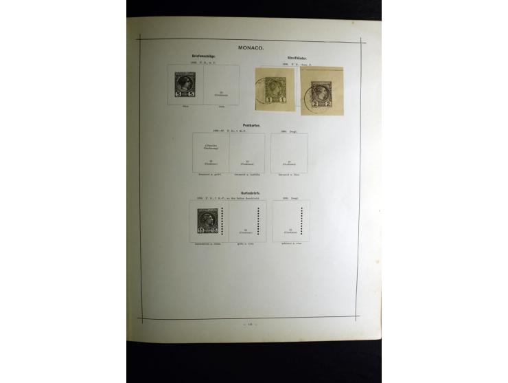 1840/90, ungebrauchte und gestempelte reichhaltige Sammlung mit vielen guten Werten und Sätzen, besonders bei Europa, aber au