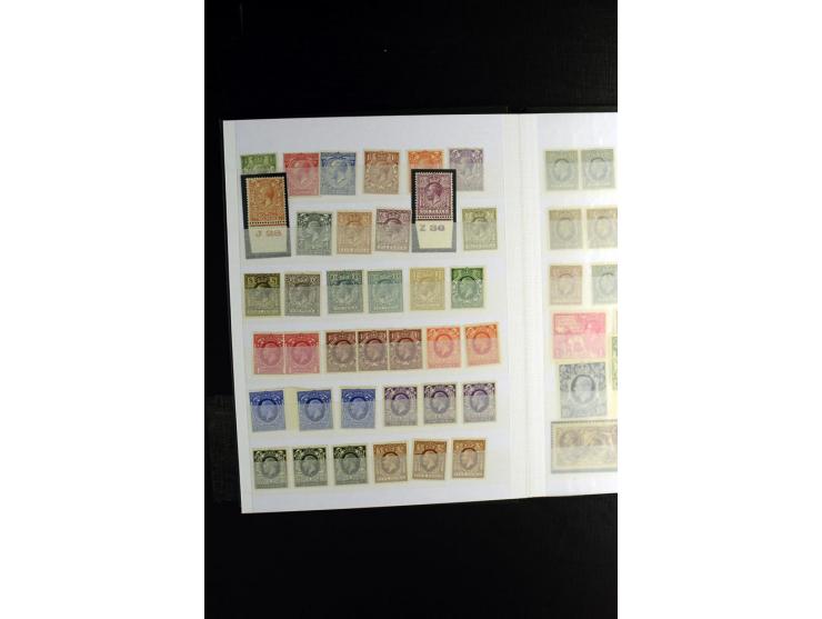 1840/1950 (ca.), postfrische, ungebrauchte und gestempelte Partie, meist Großbritannien und Britische Kolonien mit vielen bes