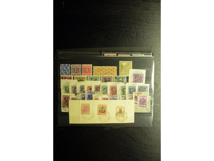 1850/1973 (ca.), Partie Fälschungen und Verfälschungen, teils gekennzeichnet, im kleinen Karton