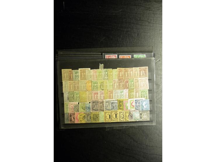 1850/1973 (ca.), Partie Fälschungen und Verfälschungen, teils gekennzeichnet, im kleinen Karton
