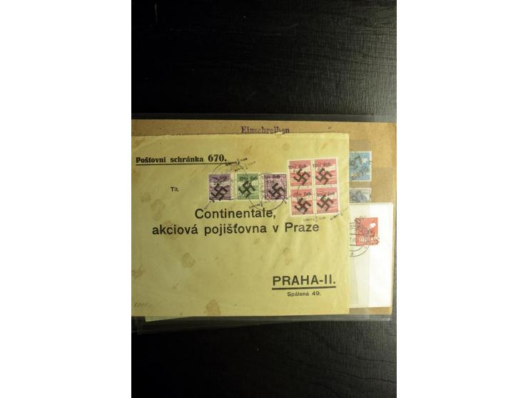 1850/1973 (ca.), Partie Fälschungen und Verfälschungen, teils gekennzeichnet, im kleinen Karton