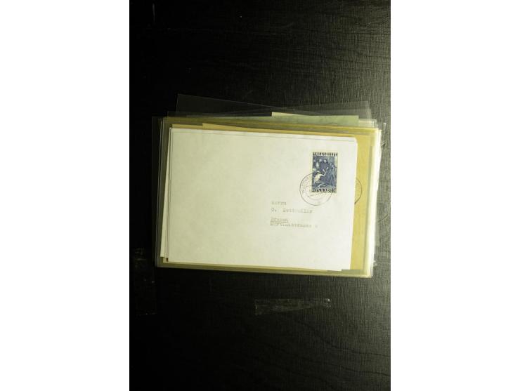 1850/1973 (ca.), Partie Fälschungen und Verfälschungen, teils gekennzeichnet, im kleinen Karton