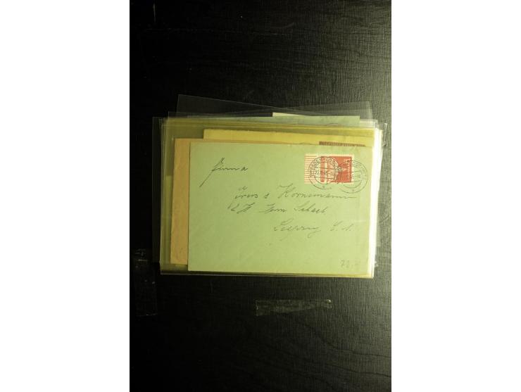 1850/1973 (ca.), Partie Fälschungen und Verfälschungen, teils gekennzeichnet, im kleinen Karton