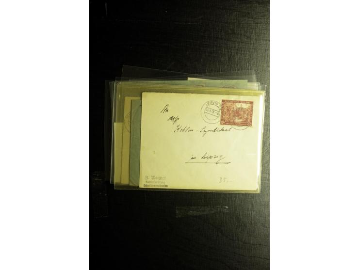 1850/1973 (ca.), Partie Fälschungen und Verfälschungen, teils gekennzeichnet, im kleinen Karton
