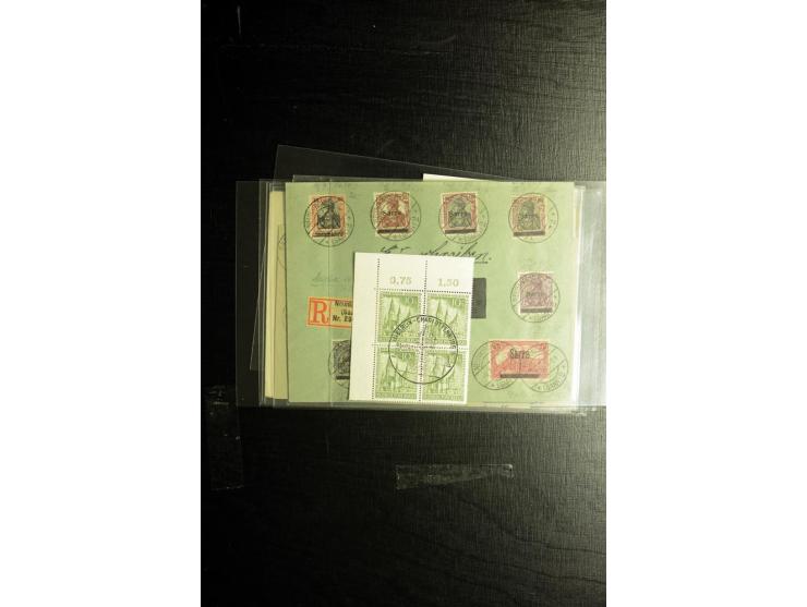 1850/1973 (ca.), Partie Fälschungen und Verfälschungen, teils gekennzeichnet, im kleinen Karton