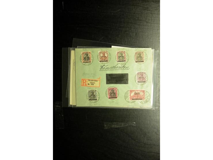 1850/1973 (ca.), Partie Fälschungen und Verfälschungen, teils gekennzeichnet, im kleinen Karton