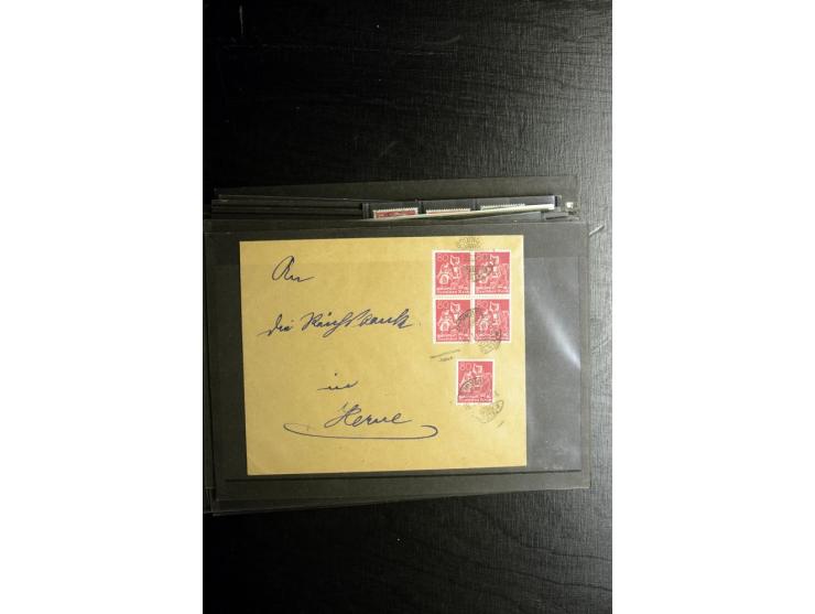 1850/1973 (ca.), Partie Fälschungen und Verfälschungen, teils gekennzeichnet, im kleinen Karton