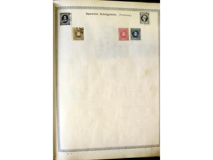 1840/1910, interessante alte Sammlung, dabei Deutsches Reich mit gutem Brustschildteil, Altdeutschland mit vielen besseren We