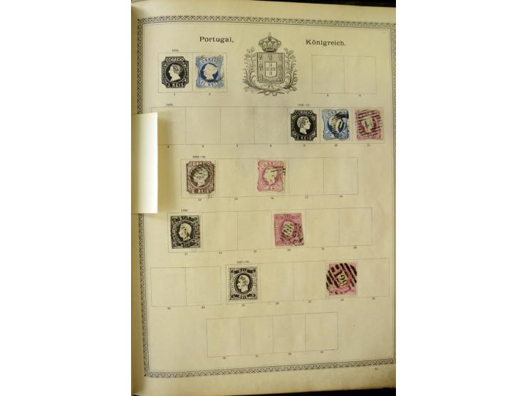 1840/1910, interessante alte Sammlung, dabei Deutsches Reich mit gutem Brustschildteil, Altdeutschland mit vielen besseren We
