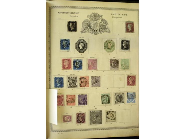 1840/1910, interessante alte Sammlung, dabei Deutsches Reich mit gutem Brustschildteil, Altdeutschland mit vielen besseren We
