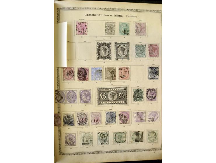 1840/1910, interessante alte Sammlung, dabei Deutsches Reich mit gutem Brustschildteil, Altdeutschland mit vielen besseren We