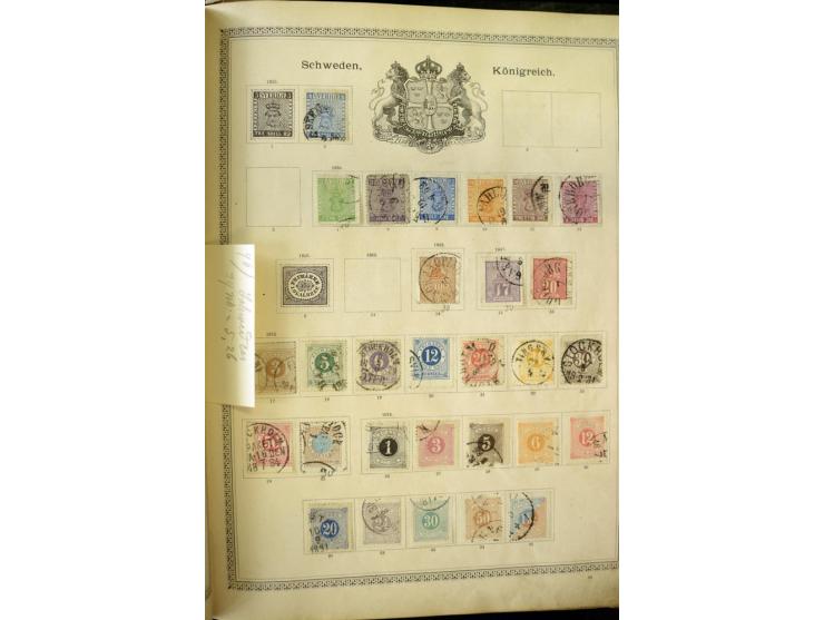 1840/1910, interessante alte Sammlung, dabei Deutsches Reich mit gutem Brustschildteil, Altdeutschland mit vielen besseren We