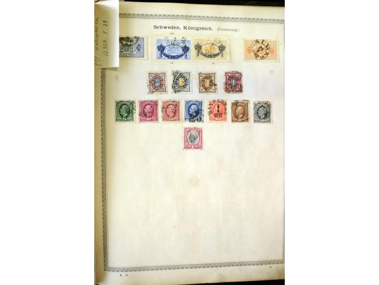 1840/1910, interessante alte Sammlung, dabei Deutsches Reich mit gutem Brustschildteil, Altdeutschland mit vielen besseren We