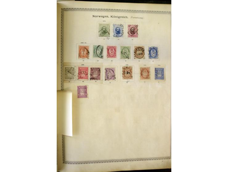 1840/1910, interessante alte Sammlung, dabei Deutsches Reich mit gutem Brustschildteil, Altdeutschland mit vielen besseren We
