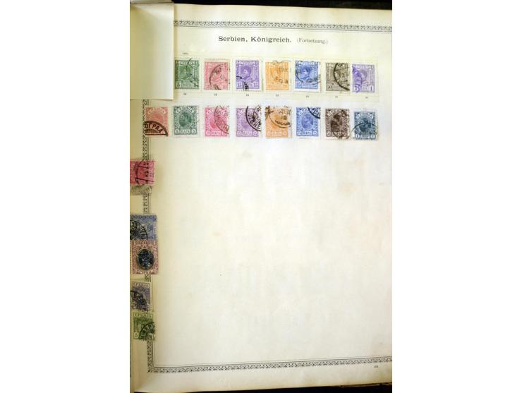1840/1910, interessante alte Sammlung, dabei Deutsches Reich mit gutem Brustschildteil, Altdeutschland mit vielen besseren We