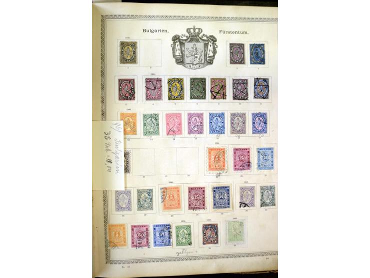 1840/1910, interessante alte Sammlung, dabei Deutsches Reich mit gutem Brustschildteil, Altdeutschland mit vielen besseren We