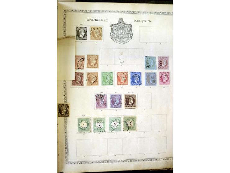 1840/1910, interessante alte Sammlung, dabei Deutsches Reich mit gutem Brustschildteil, Altdeutschland mit vielen besseren We