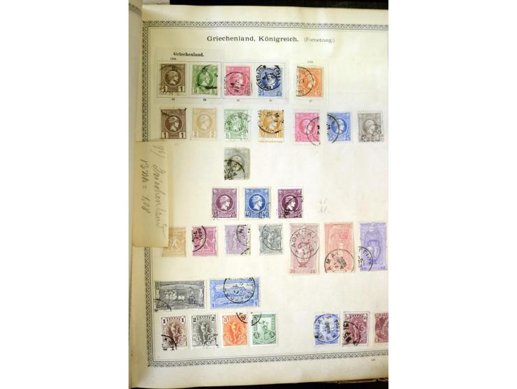 1840/1910, interessante alte Sammlung, dabei Deutsches Reich mit gutem Brustschildteil, Altdeutschland mit vielen besseren We