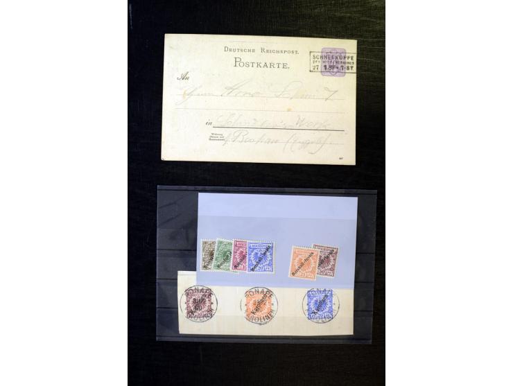 1840/1910, interessante alte Sammlung, dabei Deutsches Reich mit gutem Brustschildteil, Altdeutschland mit vielen besseren We