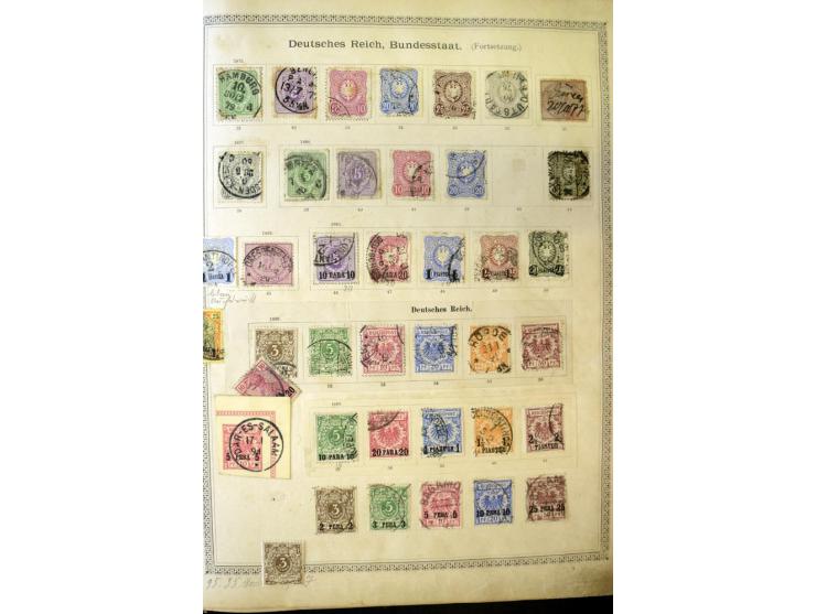 1840/1910, interessante alte Sammlung, dabei Deutsches Reich mit gutem Brustschildteil, Altdeutschland mit vielen besseren We