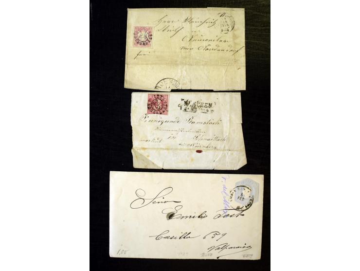 1840/1910, interessante alte Sammlung, dabei Deutsches Reich mit gutem Brustschildteil, Altdeutschland mit vielen besseren We