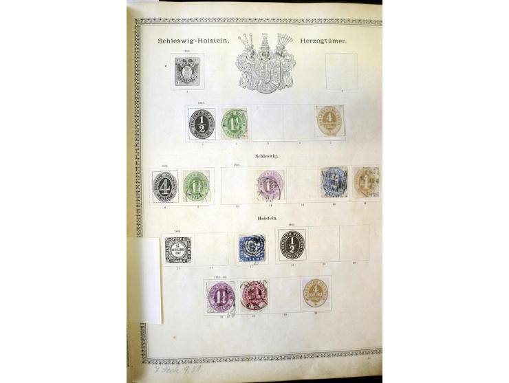 1840/1910, interessante alte Sammlung, dabei Deutsches Reich mit gutem Brustschildteil, Altdeutschland mit vielen besseren We