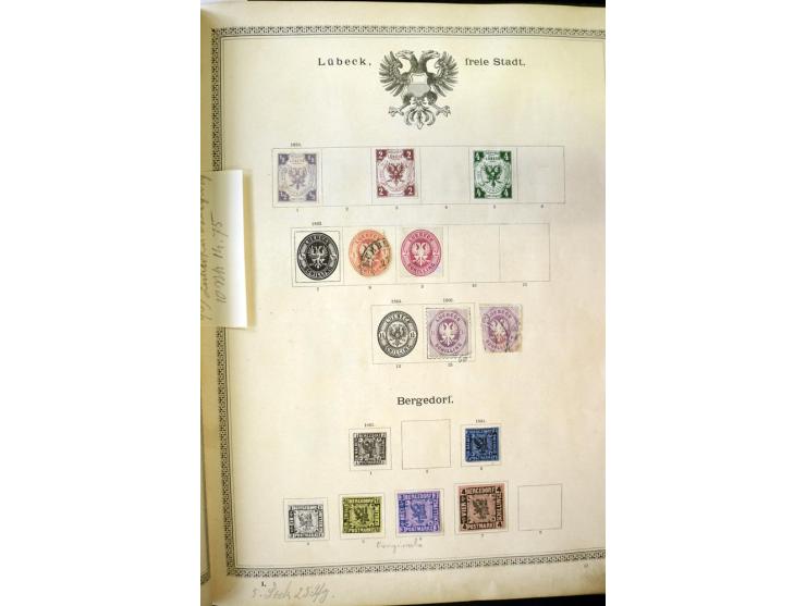 1840/1910, interessante alte Sammlung, dabei Deutsches Reich mit gutem Brustschildteil, Altdeutschland mit vielen besseren We