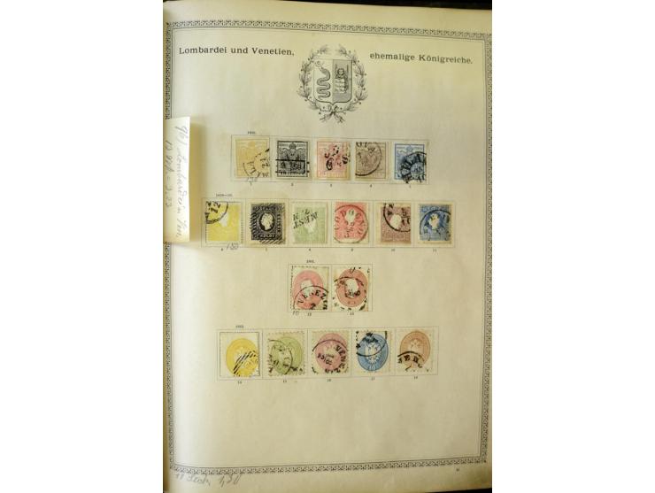 1840/1910, interessante alte Sammlung, dabei Deutsches Reich mit gutem Brustschildteil, Altdeutschland mit vielen besseren We
